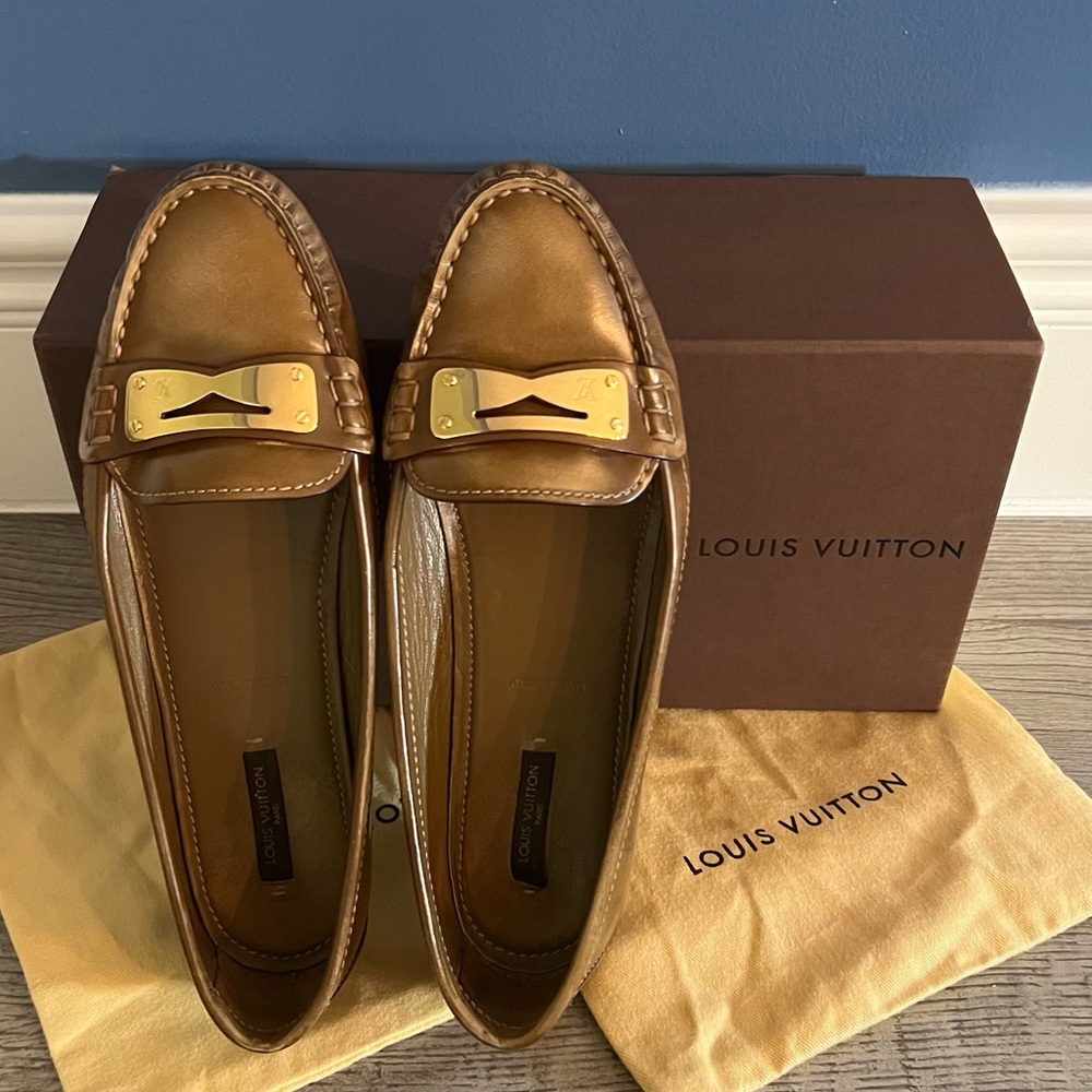 Louis Vuitton Loafers - Cognac